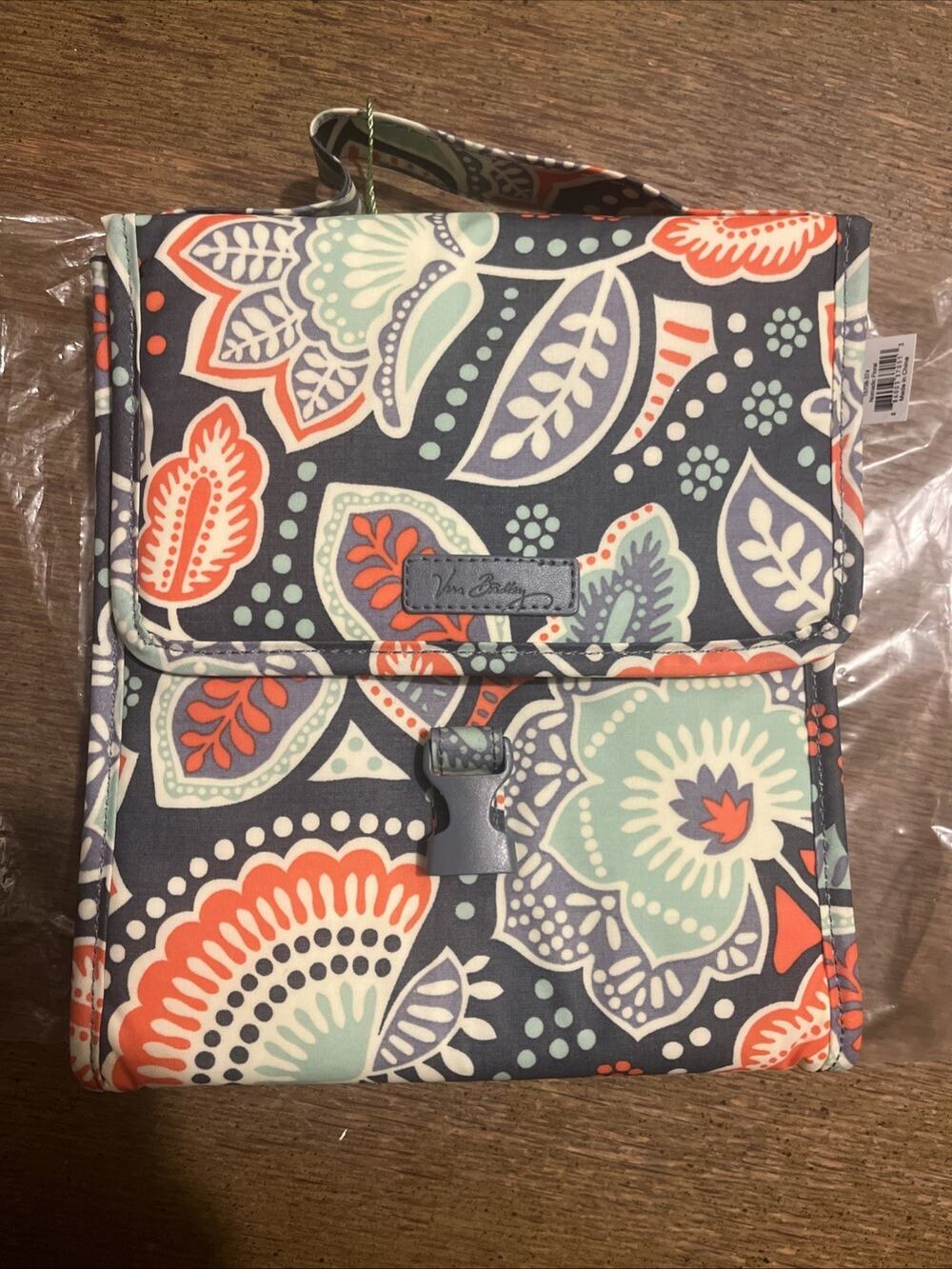 NEW Vera Bradley Nomadic Floral Insulated Vinyl Work School Lunch Sack Tote 8x10